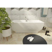 White Color Acrylic Modern Style  Free Standing  MassageBathtub